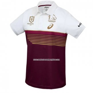 Camiseta Polo Brisbane Broncos Rugby 2025 Local
