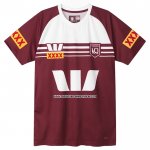 Camiseta Queensland Maroons Rugby 2024 Entrenamiento Rojo  Camiseta Queensland Maroons Rugby 2024 Entrenamiento Rojo