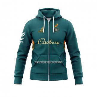 Sudaderas con Capucha Australia Rugby Verde