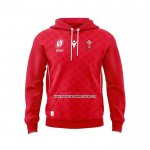 Sudaderas con Capucha Gales Rugby 2025 Rojo