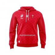 Sudaderas con Capucha Gales Rugby 2025 Rojo