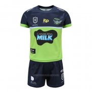 Camiseta Ninos Kit Canberra Raiders Rugby 2021 Local