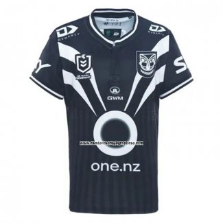 Camiseta Nueva Zelandia Warriors Rugby 2025 Entrenamiento Negro