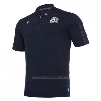 Camiseta Polo Escocia Rugby 2019-2020 Azul