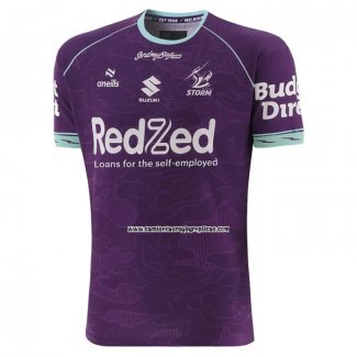 Camiseta Melbourne Storm Rugby 2026 Entrenamiento Violeta