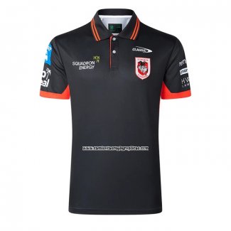 Camiseta Polo St George Illawarra Dragons Rugby 2026 Negro