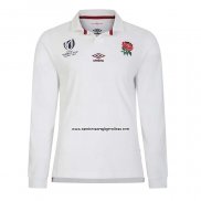 Camiseta Inglaterra Manga Larga Rugby 2023 World Cup Local