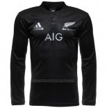 Camiseta Nueva Zelandia All Blacks Mangas Larga Rugby 2016 Local