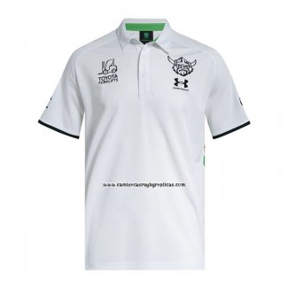 Camiseta Polo Canberra Raiders Rugby 2026 Blanco