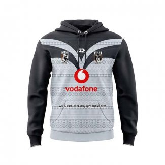 Sudaderas con Capucha Fiyi Rugby 2025 Negro