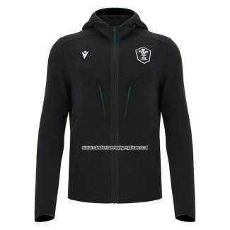 Sudaderas con Capucha Gales Rugby 2026 Negro