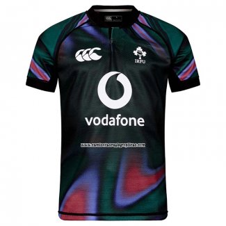 Camiseta Irlanda Rugby 2025-2026 Pre Partido Negro