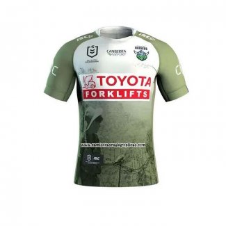 Camiseta Canberra Raiders Rugby 2025 ANZAC