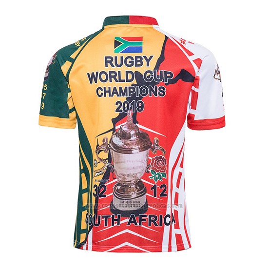 Camiseta Sudafrica Inglaterra Rugby RWC 2019 Campeona