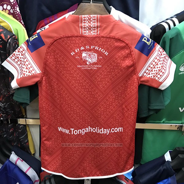 Camiseta Ninos Tonga Rugby 2018-2019 Rojo